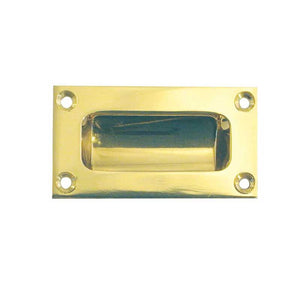 Frelan, JV428 Flush pulls Polished Brass, Sliding Door Hardware, Flush Pull Handles