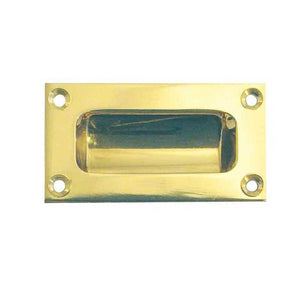 Frelan, JV428 Flush pulls Polished Brass, Sliding Door Hardware, Flush Pull Handles