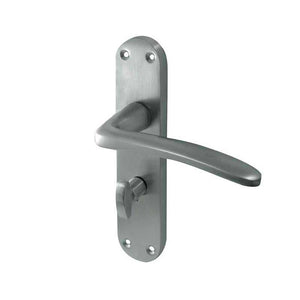 Frelan, Gull Suite Door Handle on Bathroom Plate, Door Handles, Lever Handles On Bathroom Backplate