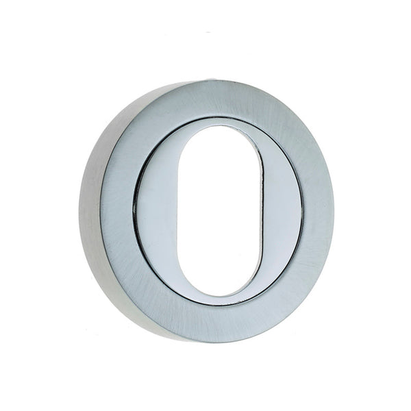 Frelan, JV503U Oval profile escutcheon, Escutcheons & Privacy Thumbturns, Oval Escutcheons