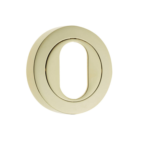 Frelan, JV503U Oval profile escutcheon, Escutcheons & Privacy Thumbturns, Oval Escutcheons