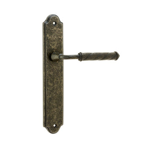 Frelan, Venezia Door Handle on Latchplate Tin, Door Handles, Lever Handles On Latch Backplate