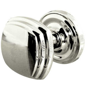 Frelan, Piazza Mortice Door Knob Polished Chrome on Round Rose, Door Knobs, Mortice Door Knobs