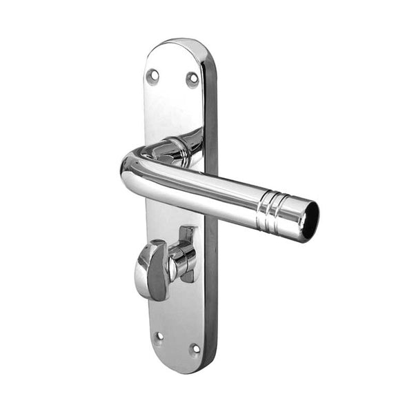 Frelan, Porto Suite Door Handle on Bathroom Plate, Door Handles, Lever Handles On Bathroom Backplate