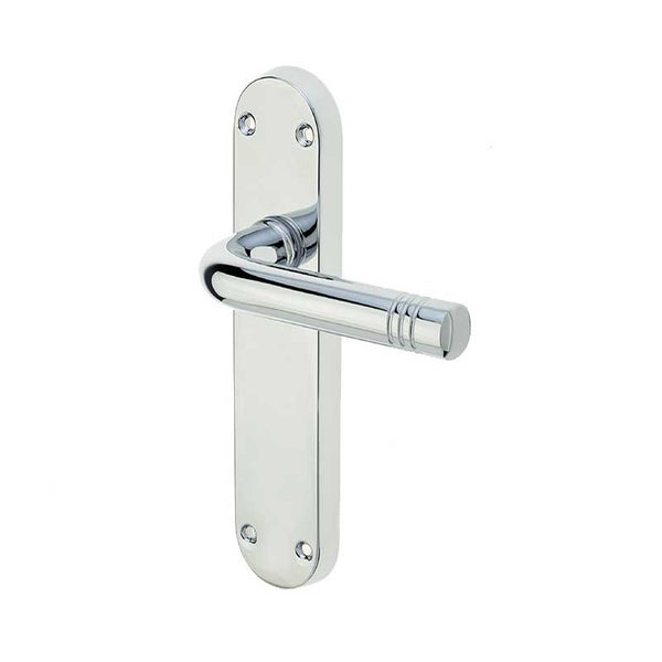 Frelan, Porto Suite Door Handle on Latchplate, Door Handles, Lever Handles On Latch Backplate