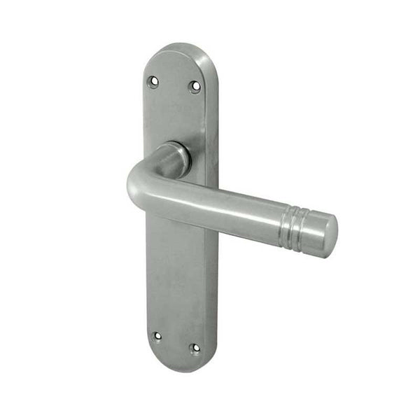 Frelan, Porto Suite Door Handle on Latchplate, Door Handles, Lever Handles On Latch Backplate