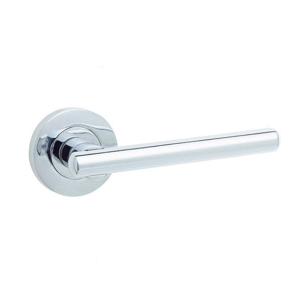 Frelan, Rosetta Door Handle on Rose, Door Handles, Lever Handles On Round Rose