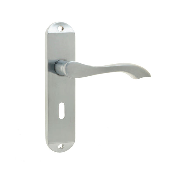 Frelan, Broadway Suite Door Handle on Bathroom Plate  JV920SC, Door Handles, Lever Handles On Bathroom Backplate