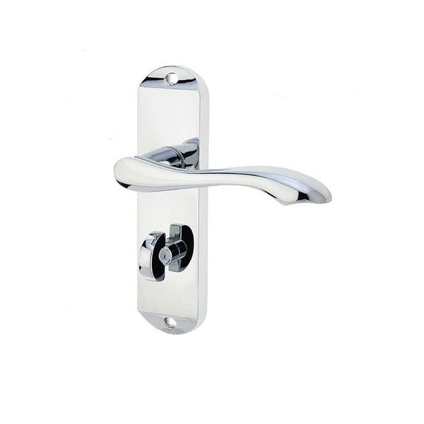 Frelan, Broadway Suite Door Handle on Bathroom Plate  JV922PC, Door Handles, Lever Handles On Bathroom Backplate