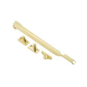 Frelan, Modern Non Lockable Casement Stay 257.50mm Polished Brass, Window Hardware, Casement Stays