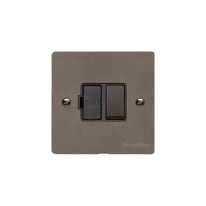 Stylist Bronze Flat Plate Range Switches & Sockets, L09 - Switched Spur (13 Amp) by Heritage Brass By M-Marcus