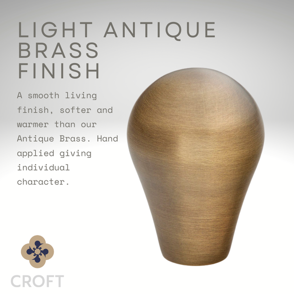 Croft - Oval Raised Mortice Knob Furniture on Round Rose 4190