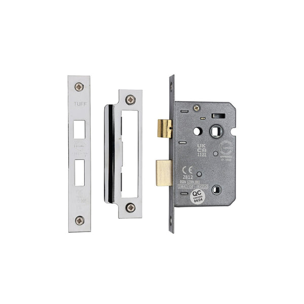 CE 3 Lever Bathroom Lock 2 1/2" by M Marcus - Heritage Brass