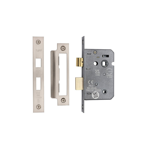 CE 3 Lever Bathroom Lock 2 1/2" by M Marcus - Heritage Brass