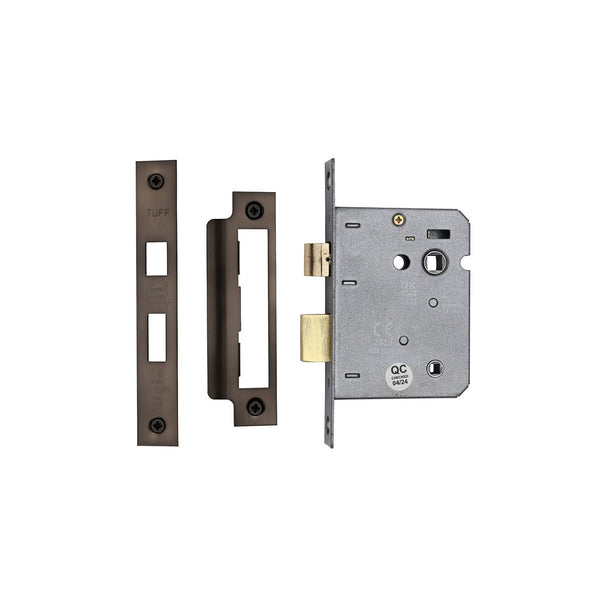 CE 3 Lever Bathroom Lock 3" by M Marcus - Heritage Brass