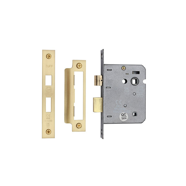 CE 3 Lever Bathroom Lock 3" by M Marcus - Heritage Brass