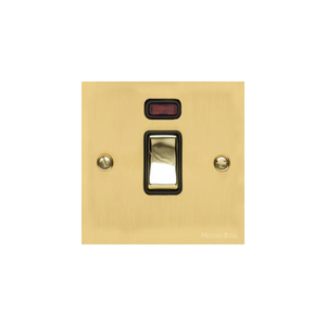 Richmond Elite Range Polished Brass Switches & Sockets, LP1 - 20A Double Pole Switch with Neon by Heritage Brass By M-Marcus
