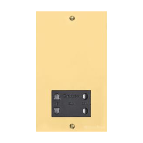 Richmond Elite Range Polished Brass Switches & Sockets, LP1 - Shaver Socket Output Voltage 110/240V by Heritage Brass By M-Marcus