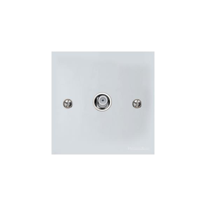 Richmond Elite Range Polished Chrome Switches & Sockets, LP2 - 1 Gang Satellite Socket by Heritage Brass By M-Marcus