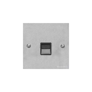 Richmond Elite Range Satin Chrome Switches & Sockets, LP3 - 1 Gang Secondary Line Socket by Heritage Brass By M-Marcus