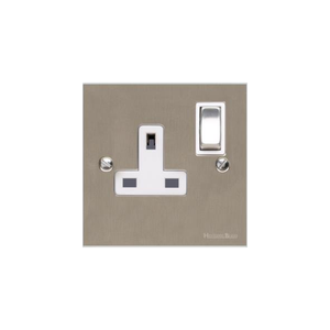 Richmond Elite Range Satin Nickel Switches & Sockets, LP5 - Single Socket (13 Amp) by Heritage Brass By M-Marcus