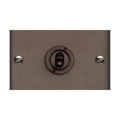 Richmond Elite Range Matt Bronze Switches & Sockets, LP9 - 1 Gang Intermediate Toggle Switch by Heritage Brass By M-Marcus