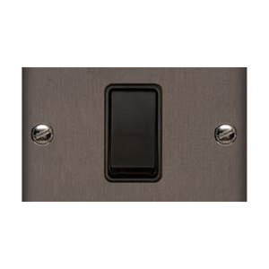 Richmond Elite Range Matt Bronze Switches & Sockets, LP9 - 20A Double Pole Switch with Neon by Heritage Brass By M-Marcus