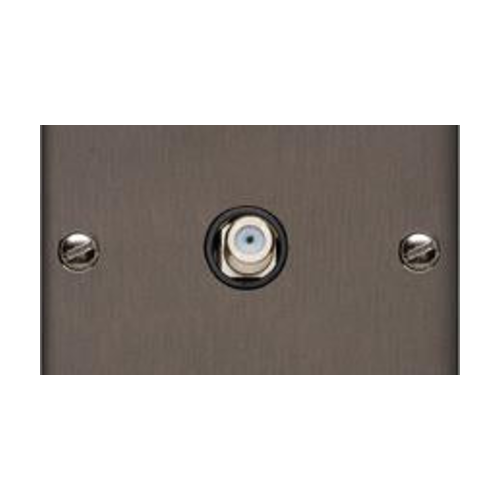 Richmond Elite Range Matt Bronze Switches & Sockets, LP9 - 1 Gang Satellite Socket by Heritage Brass By M-Marcus