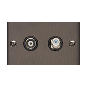 Richmond Elite Range Matt Bronze Switches & Sockets, LP9 - TV/Satellite Socket by Heritage Brass By M-Marcus