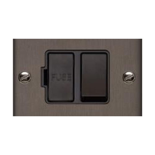 Richmond Elite Range Matt Bronze Switches & Sockets, LP9 - Switched Spur (13 Amp) by Heritage Brass By M-Marcus