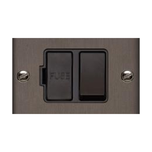 Richmond Elite Range Matt Bronze Switches & Sockets, LP9 - Switched Spur with Neon (13 Amp) by Heritage Brass By M-Marcus