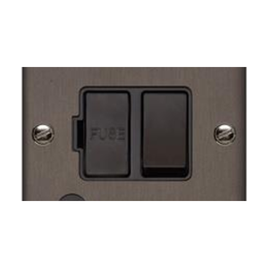 Richmond Elite Range Matt Bronze Switches & Sockets, LP9 - Switched Spur with Neon + Cord (13 Amp) by Heritage Brass By M-Marcus
