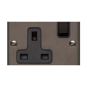 Richmond Elite Range Matt Bronze Switches & Sockets, LP9 - Single Socket (13 Amp) by Heritage Brass By M-Marcus