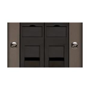 Richmond Elite Range Matt Bronze Switches & Sockets, LP9 - 2 Gang Master Line Socket by Heritage Brass By M-Marcus