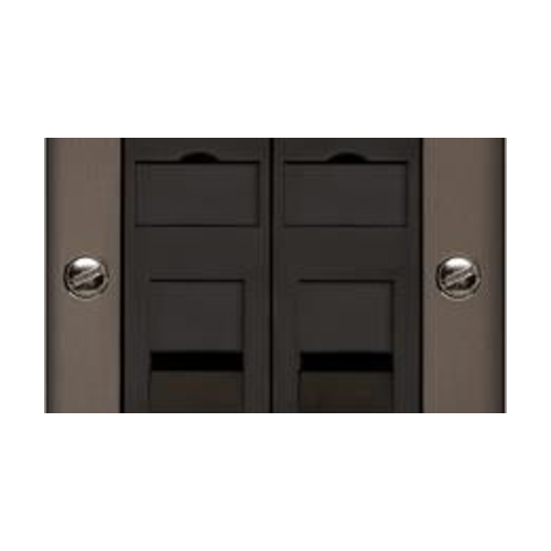 Richmond Elite Range Matt Bronze Switches & Sockets, LP9 - 2 Gang RJ45 by Heritage Brass By M-Marcus