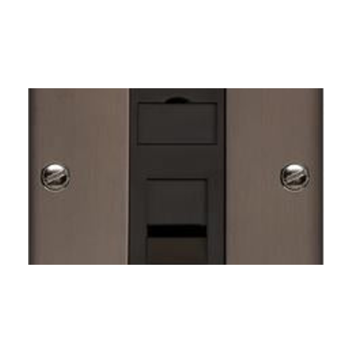Richmond Elite Range Matt Bronze Switches & Sockets, LP9 - 1 Gang RJ45 by Heritage Brass By M-Marcus