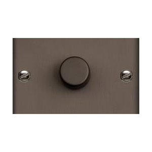 Richmond Elite Range Matt Bronze Switches & Sockets, LP9 - 1 Gang TED Dimmer (Compatible with LED Lamps) by Heritage Brass By M-Marcus