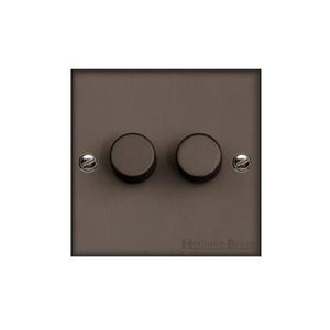 Richmond Elite Range Matt Bronze Switches & Sockets, LP9 - 2G Multi Location Secondary Dimmer by Heritage Brass By M-Marcus