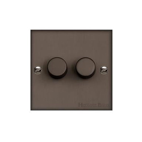 Richmond Elite Range Matt Bronze Switches & Sockets, LP9 - 2G Multi Location Primary Dimmer by Heritage Brass By M-Marcus