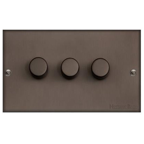 Richmond Elite Range Matt Bronze Switches & Sockets, LP9 - 3G Multi Location Primary Dimmer by Heritage Brass By M-Marcus