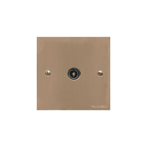Richmond Elite Range Antique Brass Switches & Sockets, LP91 - 1 Gang Non-Isolated TV Coaxial Socket by Heritage Brass By M-Marcus