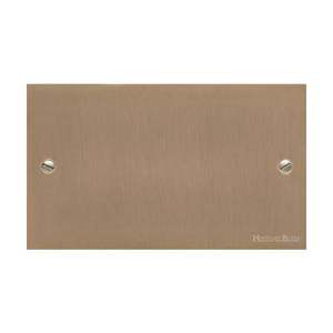 Richmond Elite Range Antique Brass Switches & Sockets, LP91 - Double Blank Plate by Heritage Brass By M-Marcus
