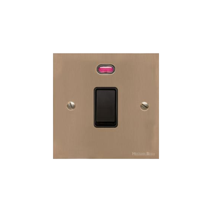 Richmond Elite Range Antique Brass Switches & Sockets, LP91 - 45A DP Cooker Switch with Neon (single plate) by Heritage Brass By M-Marcus