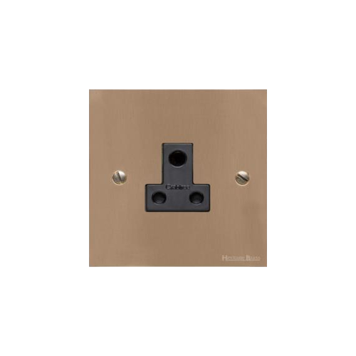 Richmond Elite Range Antique Brass Switches & Sockets, LP91 - 5 Amp 3 Round Pin Socket by Heritage Brass By M-Marcus