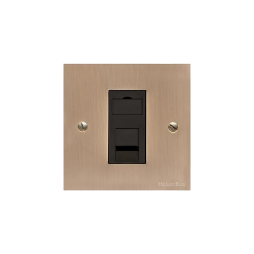 Richmond Elite Range Antique Brass Switches & Sockets, LP91 - 1 Gang RJ11 by Heritage Brass By M-Marcus