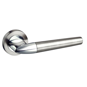 Mediterranean Toulon Lever Door Handle on Round Rose by Atlantic Hardware
