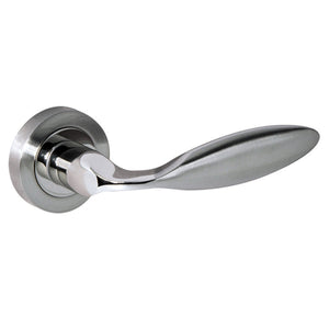 Mediterranean Ibiza Lever Door Handle on Round Rose by Atlantic Hardware