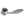 Mediterranean Ibiza Lever Door Handle on Round Rose - Satin Nickel/Polished Nickel - Default