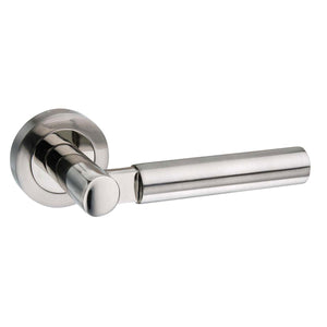 Mediterranean Palermo Lever Door Handle on Round Rose by Atlantic Hardware