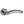 Mediterranean Monaco Lever Door Handle on Round Rose - Satin Nickel/Polished Chrome - Default